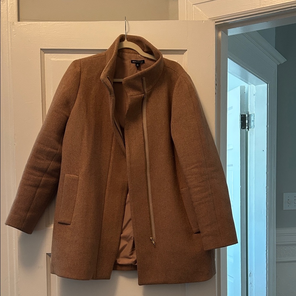 J. Crew Factory Brown Pea Coat